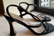 OFFICE strappy knot heeled sandals size 5/38