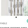 Fable Simone Oxford Grey Lined Curtains measuring 66x72. Image 2