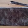 Dark Brown Metallic V-Shaped Envelope-Style Clutch Bag with Wrist Strap Image 4