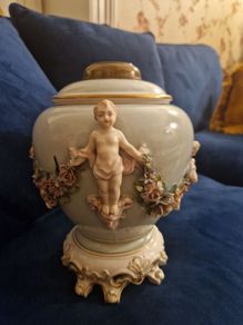 19th Century Porcelain Oil Lamp