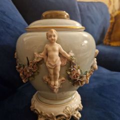 19th Century Porcelain Oil Lamp
