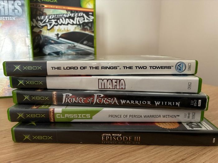 x14 original Xbox games, incl. Need for Speed, Mercenaries, and Prince of Persia