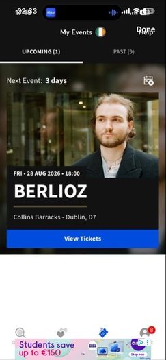 2 Berlioz Tickets Collins Barracks