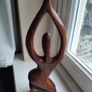 Wooden ornament womens figure Image 2