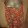 New Look Inspire red floral plus size strappy knee length dress size UK22 EU50 Postage included Image 2