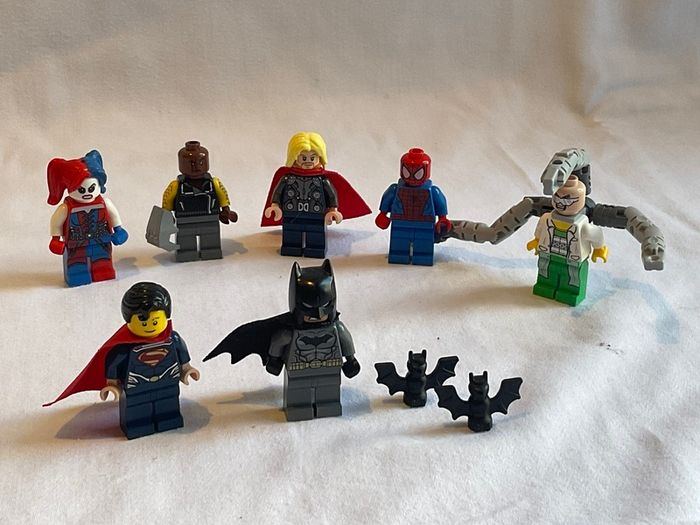 Lego superheroes and villains figurine collection
