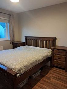 King Size Bed, Matress and lockers