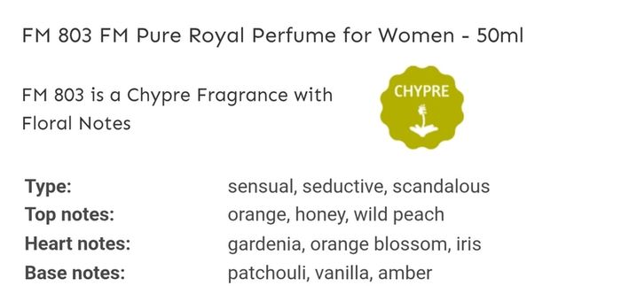 Only 1 Each!! Brand New FM Perfume & Aftershave