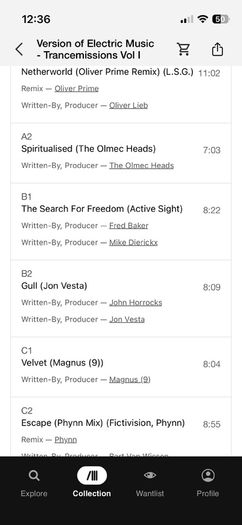 Electric music Trancemissions Vol1  12" vinyl