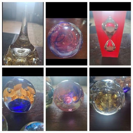 Glass  paperweights