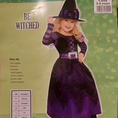 Halloween costume Witch 3-4 years old