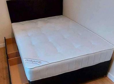 Brand New Stylish single Divan Beds.. Multiple Options Of Headboards. Tufted Memory Foam Mattresses Available. Drawers Storage Available