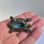 Brass Turtle Animal Statue Small Sculpture Tabletop Figurine Home Decor Gifts Image 5