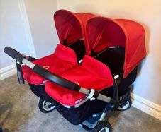 Bugaboo  Donkey Twin Buggy with car seats