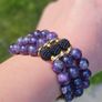 Natural Amethyst Bracelet & Earrings Set Image 3