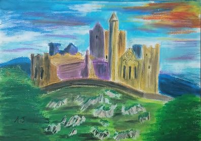 cashel   oil pastel