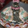 Japanese Kutani / Satsuma-Style Lidded Bowl with Tray Image 3