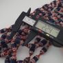 Antique Venetian Style Blue Feather Desgin & Venetian WhiteHeart Glass Beads Necklace Image 2