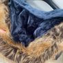 Barbour navy wax jacket small size 10 Image 2