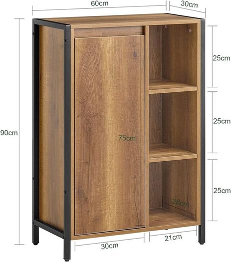 Bathroom  Storage Cabinet  Laundry Basket vintage style