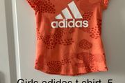 Girls adidas t shirt, never worn, 5 to 6