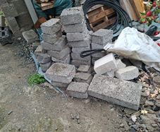 Free half size concrete blocks to take away.