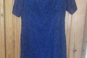 Monsoon royal blue lace dress (free post)