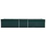 Garden Raised Bed Galvanised Steel 400x80x77 cm Green Image 4