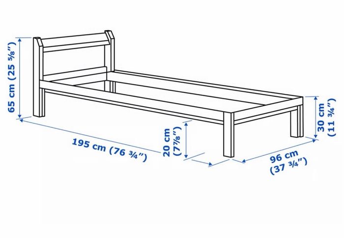Single bed frame