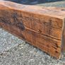 Solid Wood Rustic Fireplace Mantel Beam Image 3