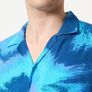 JACK & JONES Men's short sleeve Shirt AOP Resort  Ss Relax , Blue, XL Image 2