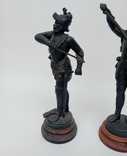 Vintage Spelter Military Figures
