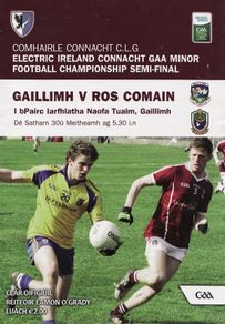 2012 Galway v Roscommon - GAA Connacht Minor Football Semi-Final Programme