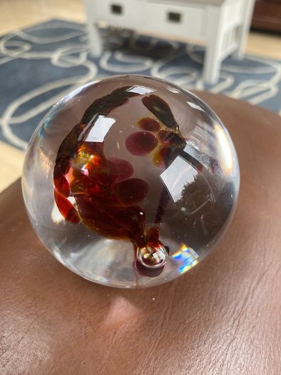 Vintage Glass paperweight