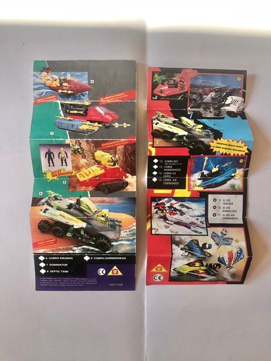 2 x Vintage Action Force G.I Joe Catalogue Leaflets