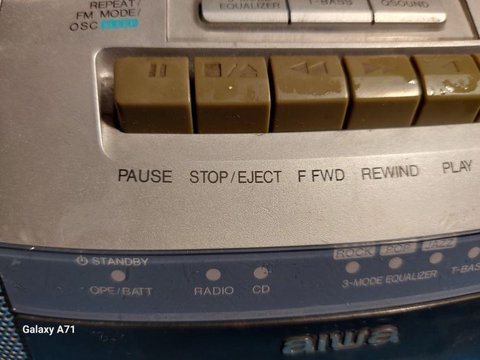 AIWA Compact Disc Stereo Radio Cassette Recorder Model CSD-ED35K, Radio works fine, CD & Tape, not playing
