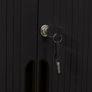 Sliding Door Cabinet Black Image 7