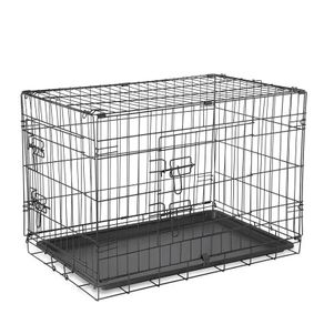 Hafenbande Dog Room Cage Crate Twin Door  W 107 X D 70 X H 77.5 Cm