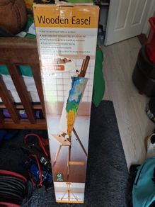wooden easel