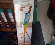 wooden easel