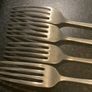 4 Old Dinner Forks Image 2