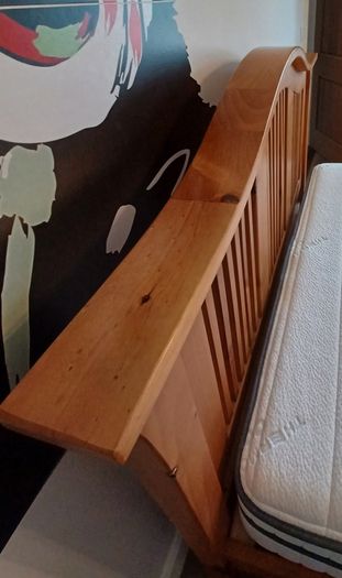 King size bed - solid oak
