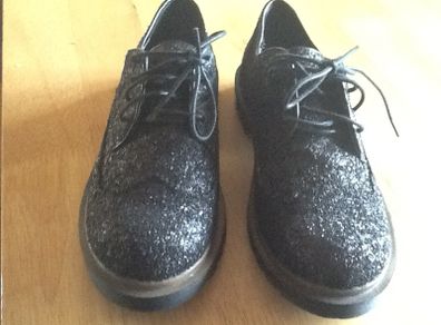 Black Sequin Sparkly Shoes
