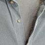 Luca Faloni Pique Shirt Blue Mens 16 41 Made In Italy Cotton Long Sleeve Image 3