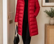 Red Puffa Coat by EMMe