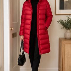 Red Puffa Coat by EMMe