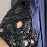 Temperley London Navy Silk Embellished Sz 12UK - Rrp 950 Image 3