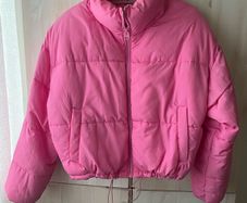 H&M pink puffer coat