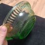Bowl Green Uranium Glass Image 3
