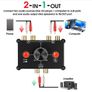 Nobsound Little Bear MC1022 Mini 2(1)-IN-1(2)-OUT RCA Stereo Audio Switcher Passive Selector Splitter Box (Black (RCA Version)) Image 4